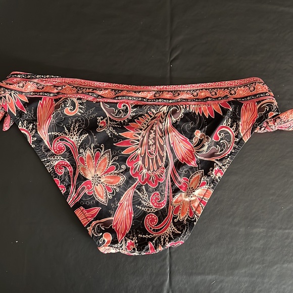 JETS by Jessika Allen Loop Side Band Coral Bliss Bikini Bottoms US Sz 6 - NWT! - Picture 5 of 11